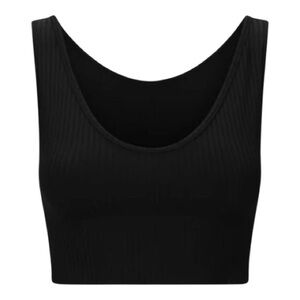 Akosha Tank Top L Black Sculpting Fit Polyamide Athletic BNWT